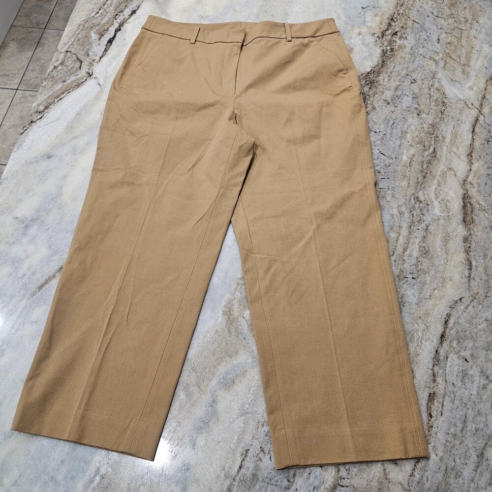 Chico’s Straight Crop Pants Size 2.5 (US 14) Camel NWT